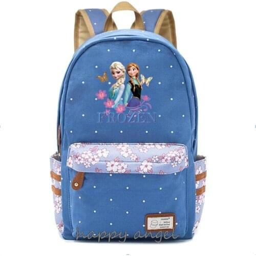 Disney Frozen Elsa Girl Schoolbag Students Laptop Backpack Kids School Bags For Teenage Girls Women Backpacks Mochila Escolar