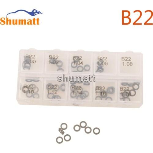Common Rail Injector Adjusting Shims Washer Gasket for Injectors B22 100pcs Accuracy 0.02mm Size 1.00-1.18mm