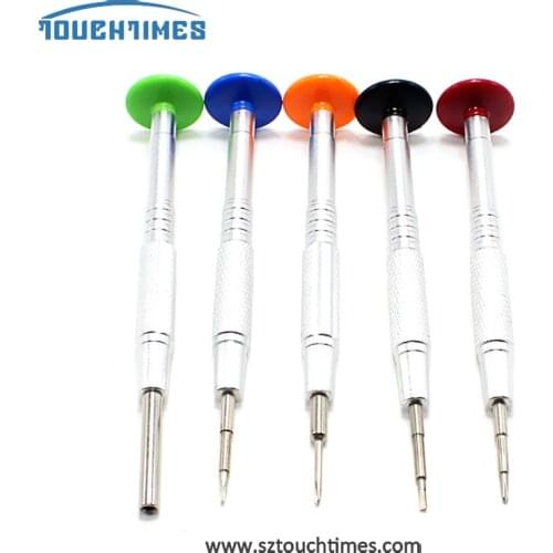 TTSD-02 Aluminum alloy precision screwdriver set T2+T3+T4+T5+T6 0.6Y FIve corners 0.8 for Apple mobile phone repair and removal