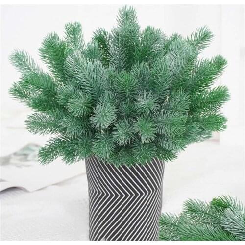 1 bouquet of romantic Provence pine needles wedding decoration flower vase, home decoration artificial flowers cereal Christmas