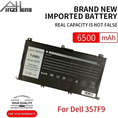 PINZHENG 6500mAh Replacement Laptop Battery For Dell Inspiron 15 7559 7000 7557 7567 7566 5576 5577 P57F P65F 357F9 11.4v 74wh