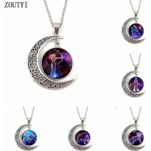 Женские кулоны знаки зодиака ZOUTYI China At AliExpress