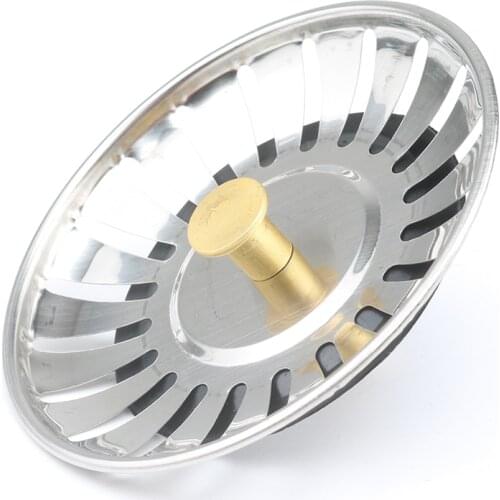 1PC Sink Floor Drain Stainless Steel Kitchen Sink Filter Mesh Durable Wash Basin Bathroom Hair Filter Drain Basket Stopper