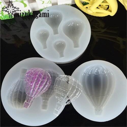 1pcs UV Resin Jewelry Liquid Silicone Mold Hot Air Balloon Resin Charms Molds For DIY Intersperse Decorate Making Jewelry