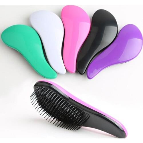 2018 Newly 8 colors Plastic Anti Static Combs Styling Curly Long Straight Painless soft Hair Comb Hairdressing Massage Combs