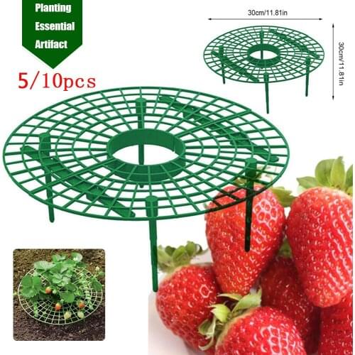 5/10/20 PCS Strawberry Stand Frame Holder Balcony Planting Rack Fruit Support Plant Flower Climbing Vine Pillar Gardening Stand