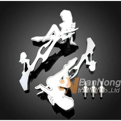 Free shipping Motorcycle metal Beauty Rearview Mirror For Steed 400 600 Shadow 400 750 Magna 250 Yamaha XV125 250 400 VN400 800