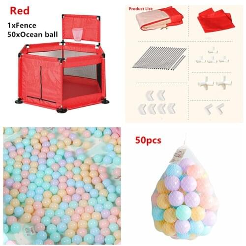 Baby Playpen Fence with Ocean ball Folding Safety Barrier For Children Barrier For Infants
