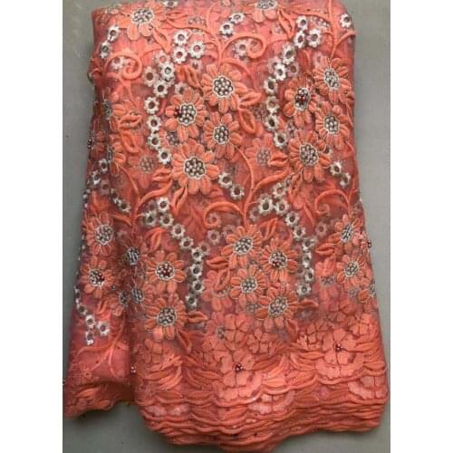 Hot Sale Nigerian Laces Fabrics 2021 High Quality Tulle African Laces Fabric Wedding African French Net Lace with stones VLL4663