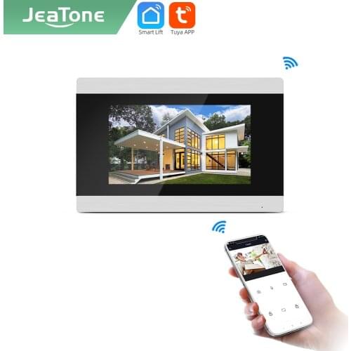 Jeatone Tuya smart 7 inch Monitor Screen for house WIFI Video intercom Hands-free Security system AHD frames 87710
