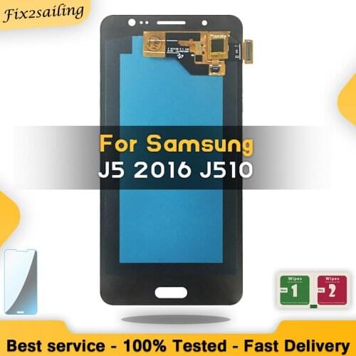 Copy-Oled / AMOLED LCD For Samsung Galaxy J5 2016 J510 J510F J510FN J510M Display Touch Screen Digitizer Assembly free shipping