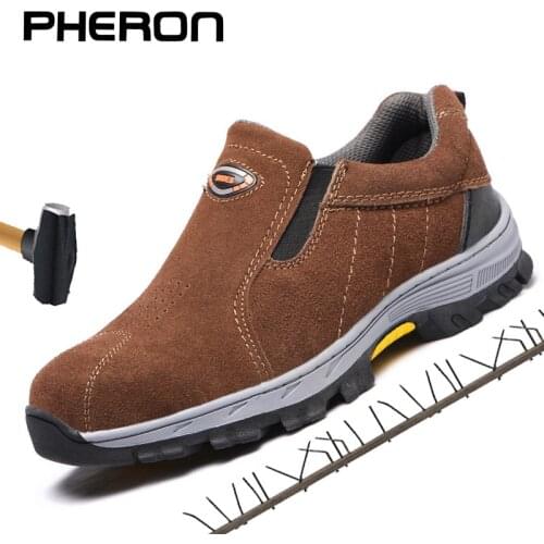 New Safety Shoes For Men Work Safety Boot Steel Toe Safety Shoes Puncture-Proof Work Sneakers Indestructible Shoes Work Footwear