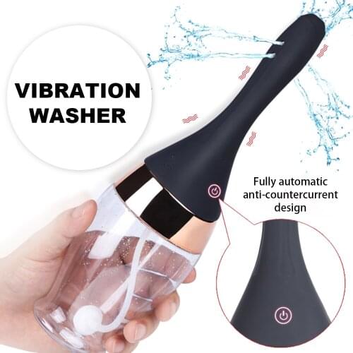 Enema Bulb Syringe Medical Rubber Fully Automatic Irrigator Female Vagina Anal Douche Cleaner For Feminine Hygiene Enema Cleaner