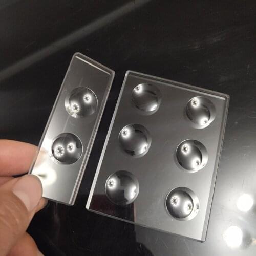 Multi Circular Concave Cavity Microscope Slides 5MM 3MM Thickness Optical Glass Polished Frosted Well Surface Optional