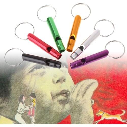 Whistle Pet Training Dogs Puppy Sound Portable Flute Aluminum Alloy Random Color