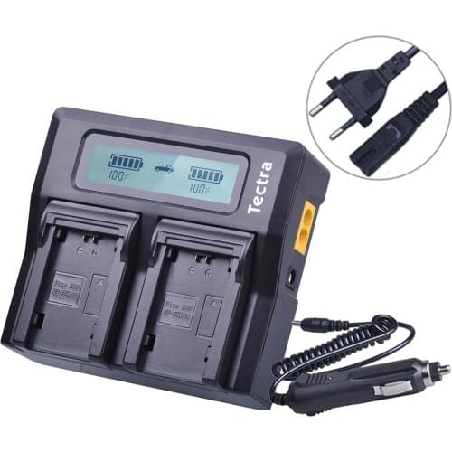 Tectra NP FZ100 NP-FZ100 NPFZ100 AC Fast LCD Dual Charger for Sony ILCE-9, BC-QZ1, a7r3, A7RIII, ILCE-7RM3, A9R, 7RM3, camera