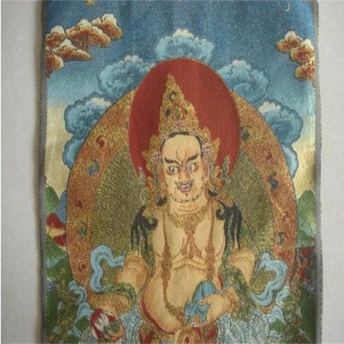 Coleccionable de seda budista tibetana en forma de Buda Thangka Tangka No112 40X60 cm