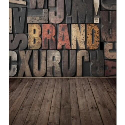 Photography Backdrop Newborns Baby Birthday Photo Studio Props Background Vintage Alphabet Wall Photo Backdrops Vinyl