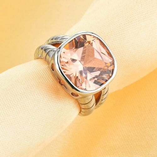 Vintage natural CZ Stone womens Rings Punk Style Stainless Steel Ring for women Jewelry High Quality women Ring With Crystal