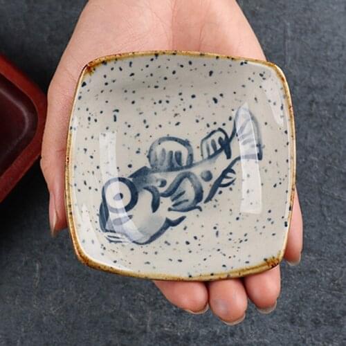 Japanese retro ceramic flavored dish creative old home restaurant seasoning dish vinegar dish soy sauce dish snack dish dish