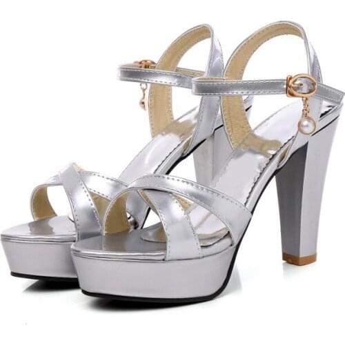 Big Size 9 10 11-14 ladies summer platform sandals women shoes woman The cross strap is open toe