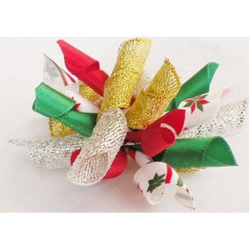 100PC/Lot Colorful Dog Hair Bows For Christmas Dog Accessories Dog Grooming Bows Pet Supplies