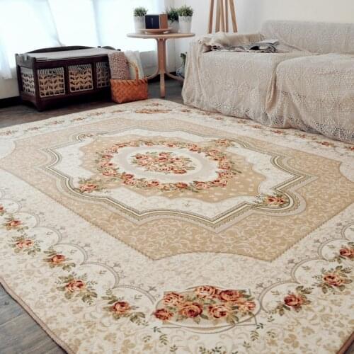 120x180CM European style Living Room Big Area Decoration Rose Carpet Bedroom Soft House Rug Door Mat Coffee Table Villus Carpets