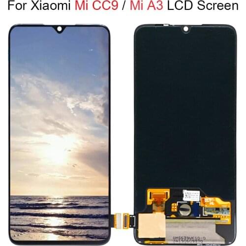 6.39'' Super AMOLED For Xiaomi CC9 LCD Mi CC9 Display Touch Screen Digitizer Assembly Replacement For Xiaomi Mi A3 LCD Mi CC9 LC