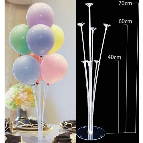 7 Tubes birthday wedding balloon holder cylindrical balloon rod balloon decoration birthday party decorations kids baby shower