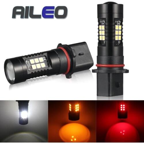 AILEO 2pcs Car P13W PSX26W Led SP13W SH24W Daytime Running Lights 3030 21SMD 6000k white red Car Super Bright DRL Fog Lamp bulbs