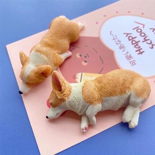 Home Decor Accessories Message Note Series Kawaii Dog Ins PVC Action Figures Fridge Magnets Refrigerator Paste 3D Kitchen Decor