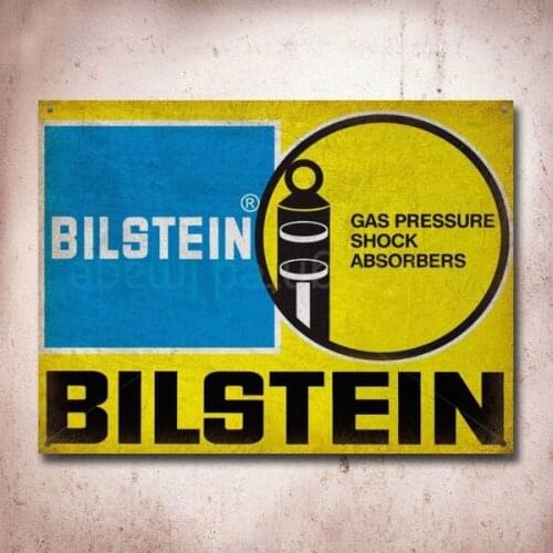Bilstein Shock Absorbers Retro Garage Workshop Tin Sign Metal Sign Metal Poster Metal Decor Metal Sign