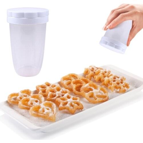 Household Baking Plastic Household Flour Powder Cocoa Powder Creative Flour Tube Flour Sieve DIY Baking Tools Kitchen Accessory