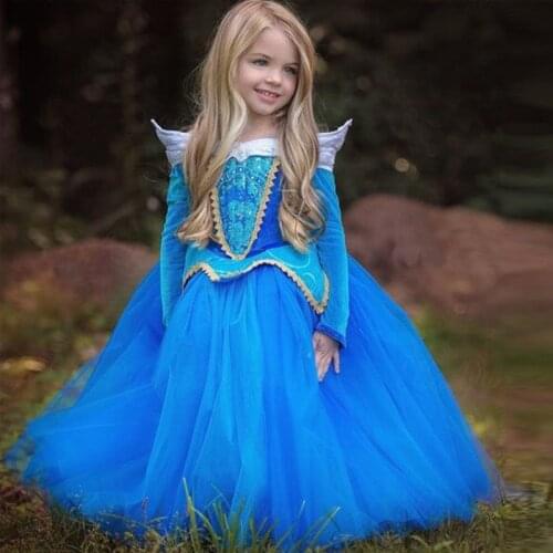 Princess Arlo Sleeping Beauty Children Birthday costume fancy princess dress Summer Halloween Party fancy dress for girls