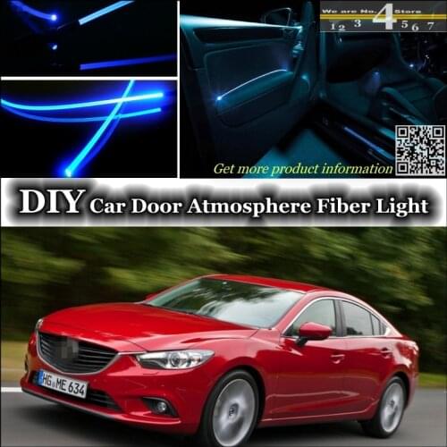 For Mazda 6 Mazda6 M6 MPS Atenza interior Ambient Light Tuning Atmosphere Fiber Optic Band Lights Inside Door Panel illumination