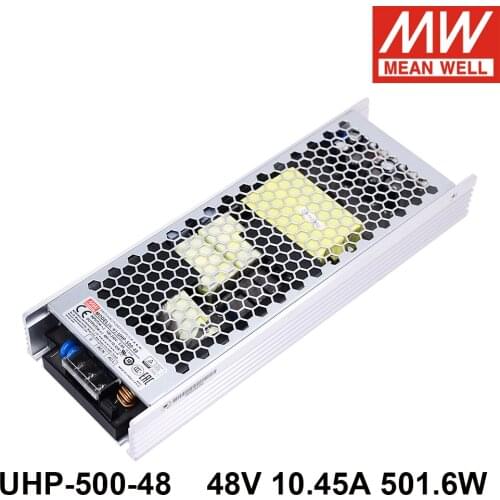 Taiwan Mean Well UHP-500-48 110V/220V AC TO DC 48V 10.45A 501.6W Single Output Switching Power Supply Active Type PFC Driver