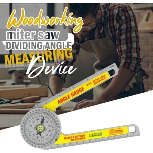 Calibration Miter Saw Protractor Finder Angle Finder Miter Gauge Goniometer Angle Finder Arm Measuring Ruler Dropshipping