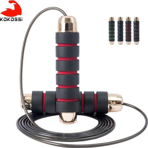 KoKossi Weight-Bearing Skipping Rope Portable Fitness Equipment Jumping Exercise Training Fitness Fat Reduction Supplies Unisex