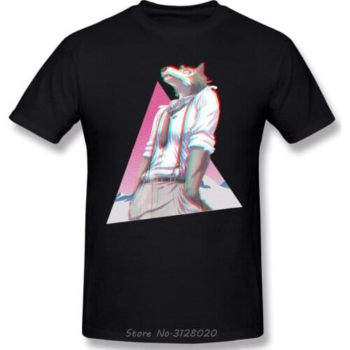 Beastars Cool Mens T-Shirt 100% Cotton Pattern Short Summer Sleeve beastars Paru Itagaki anime Casual Tshirt Gift Idea Tops