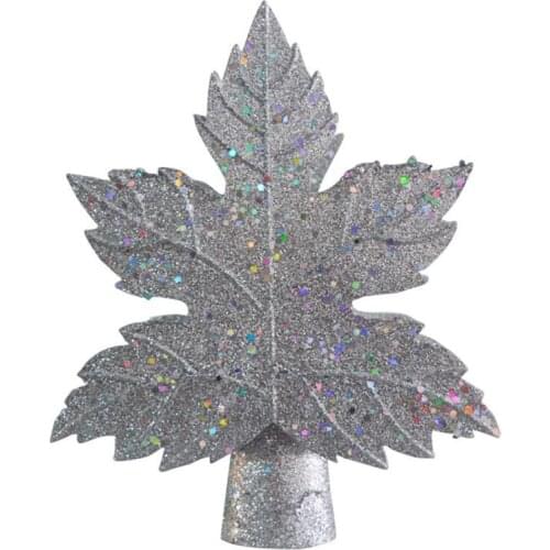 Leaf Type Christmas Tree Projection Lamp Snowstorm Christmas Tree Top Light LED Tree Top Star Projection Lamp EU Plug