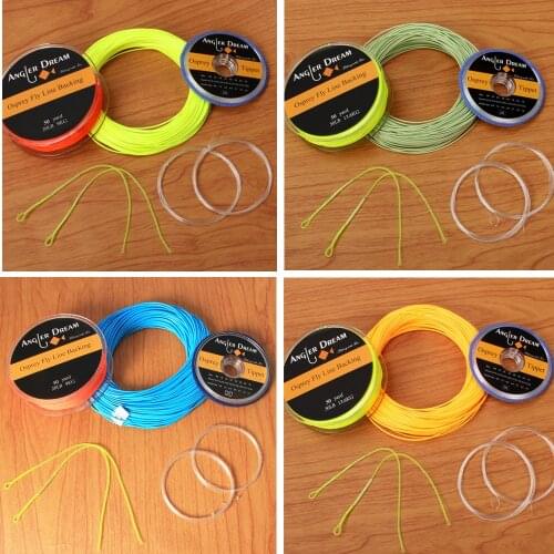 ANGLER DREAM Fly Fishing Line Combo Weight Forward Line with Leader Tippet Backing and Loop Fly Line WF 1 2 3 4 5 6 7 8 9F