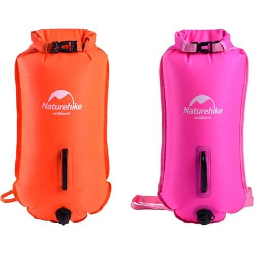 High Visibility Inflatable Dry Bag Safety Swim Buoy Pull Float