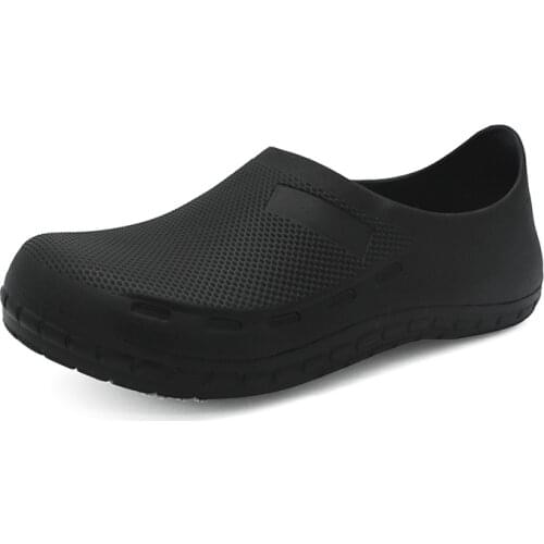 Non-slip Waterproof Oil-proof Men Chef Shoes Slip On Resistant Kitchen Shoes Multifunctional Medical Safety Work Shoes Size37-44