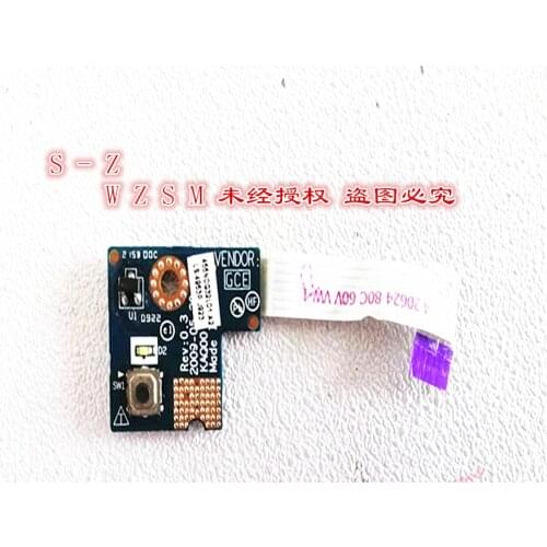 Original For HP EliteBook 8540W 8540P laptop Power Button Board with Cable LS-4953P Repairing Accessories