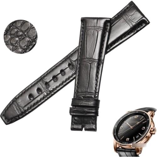 Wentula watchbands for CODE 11.59 15210OR alligator skin /crocodile grain leather strap watch band