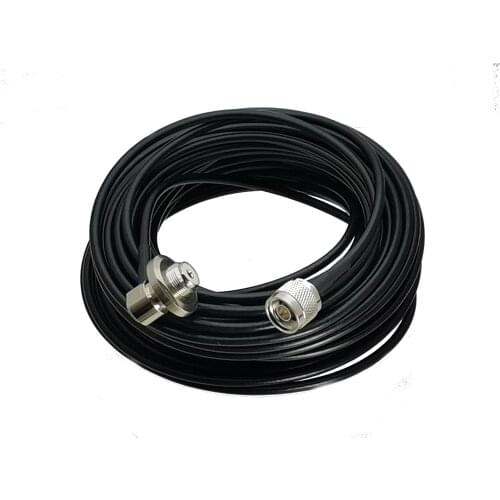 RG58 N Male Plug to UHF SO239 Female Jack Bulkhead Right angle RF Jumper pigtail Cable 60cm~50M