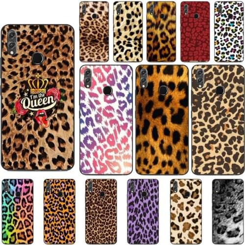 YNDFCNB Sexy Leopard Print Phone Case For Huawei Honor 8 8S 8X 8A 9 9X 10 20 Lite 7C 7A 10i 20i