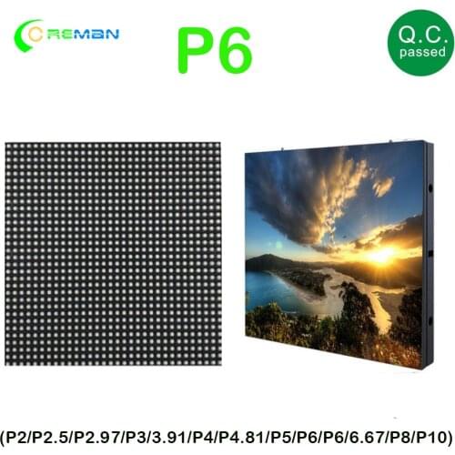 Outdoor module rgb panel matrix led P6 192X192mm , outdoor full color led screen tv module P6 led panel module