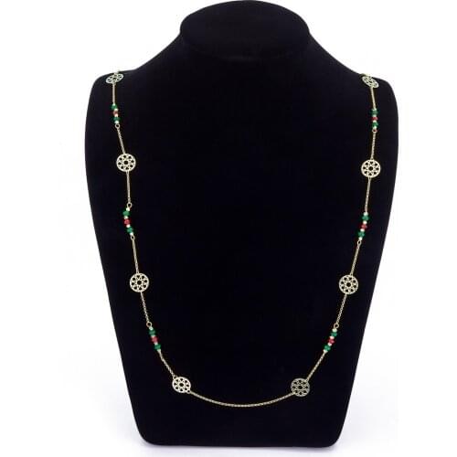 2021 May New Long Necklaces Women Wedding Hollow Fine Long Chain14k Gold Natural Zircon Luxury Fashion