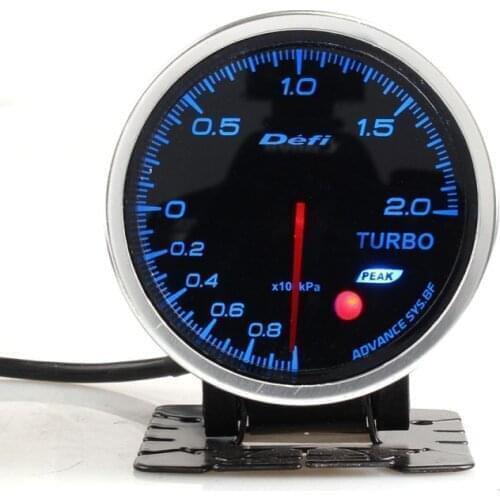 2.5Inches Defi Advance BF 60mm Auto Gauge High Performance Turbo Boost Gauge Meter 60mm For vehicles 12V with Electronic sensor